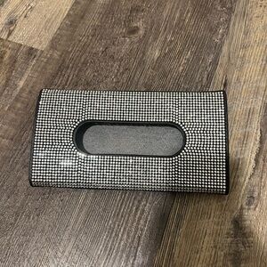 Elegant Black and Silver tissue holder for car